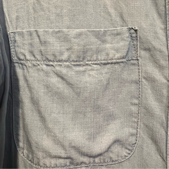 Cloth & Stone Anthropologie two toned Chambray Shirt Dress NO TIE size small - Picture 6 of 15